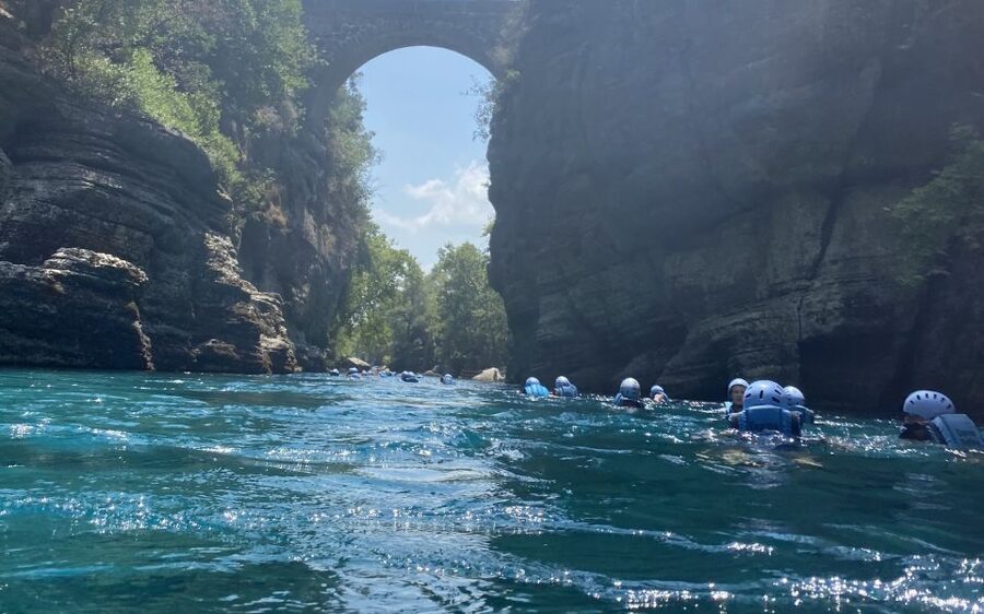 Alanya/City of Side: Canyoning, Rafting and Ziplining Tour - The canyon walk and cold-water swim