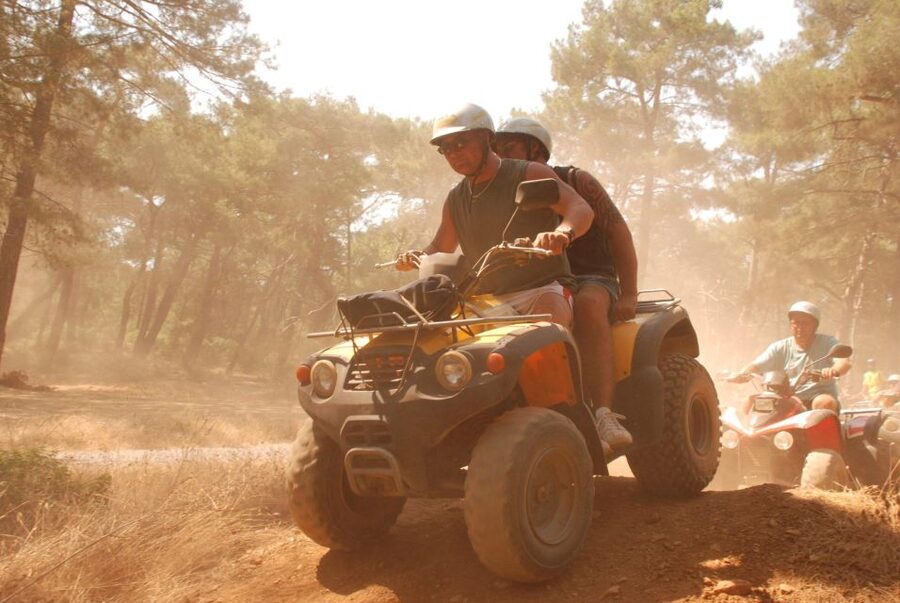 Alanya: Forest Quad-Bike Excursion with Hotel Pickup - Dusty tracks, bends, and mountain views
