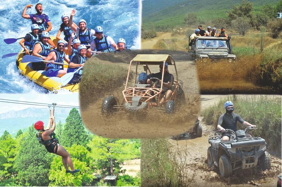 Alanya: Full Day Whitewater rafting with lunch and transport - How the four rafting sections fit together