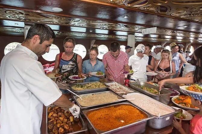 Alanya Grand Pirate Boat Tour with Lunch, Soft Drinks & Transfer - Alanya Castle from the water