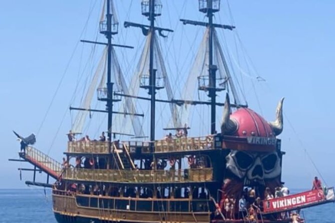 Alanya King of Vikingen All Inclusive Boat Tour - Five swimming breaks along the Alanya coast