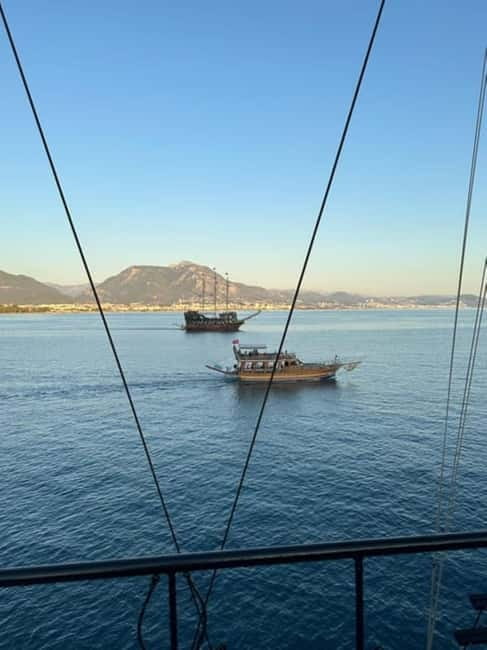 Alanya Optional Alcoholic Sunset Boat Cruise and Foam Party - Sunset views from the Red Tower to Cleopatra Beach