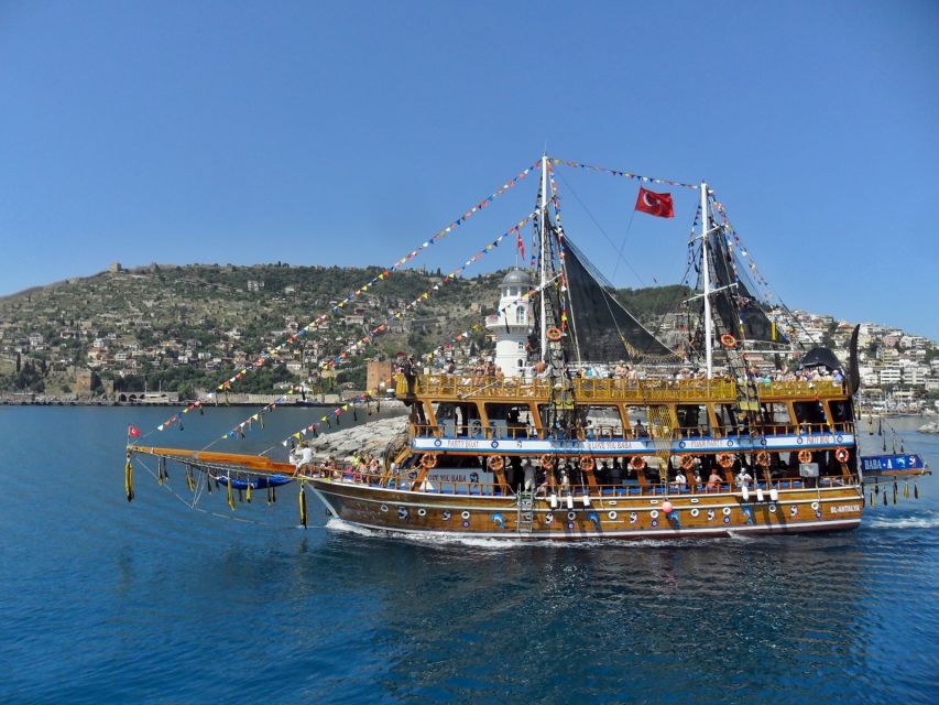 Alanya: Pirate Boat Tour with Unlimited Soft Drinks & Lunch - From the harbor to Alanya’s old shipyard