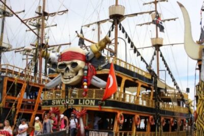 Pirate Ship Cruise with Food and Swimming Stops
