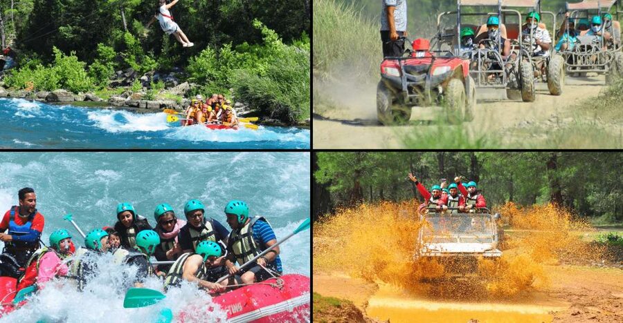 Alanya: Rafting, Zipline, Quad, Buggy, Jeep Tour with Lunch - The Zipline Across the River