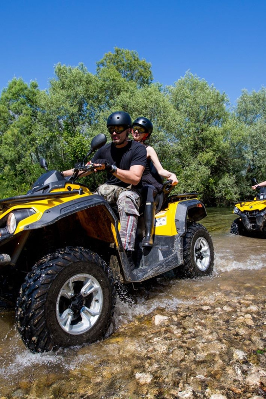 Alanya: Super Combo Quad, Buggy, Rafting & Zipline w/Lunch - Ziplining at the river base