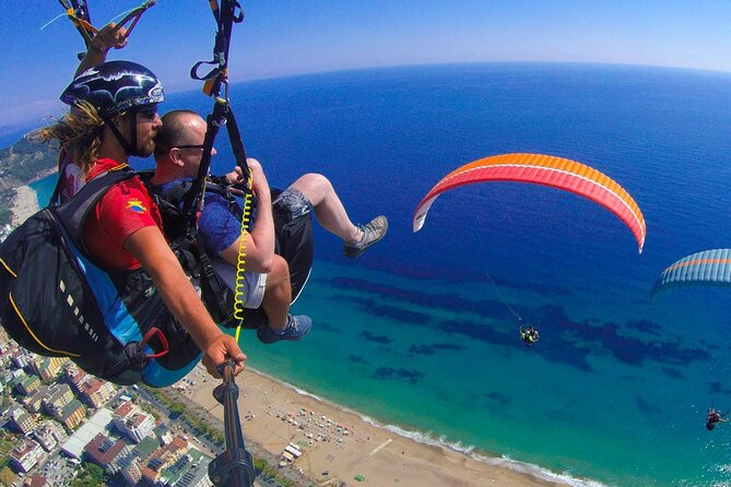Alanya Tandem Paragliding Everyday w/ Free Hotel Transfer - Flying above Alanya’s Kleopatra Bay