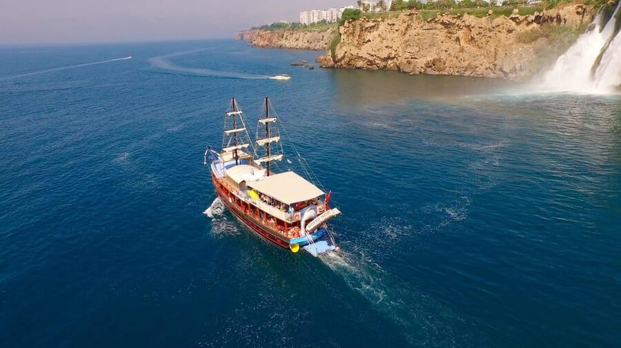 Antalya: Beach & Waterfalls Boat Trip w/ Lunch & Soft Drinks - Duden Waterfalls are the main scenic reward