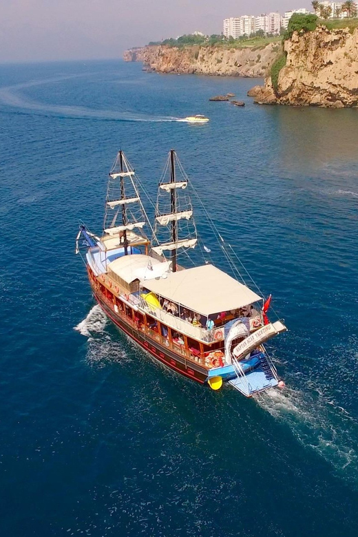 Antalya: Beach & Waterfalls Boat Trip w/ Lunch & Soft Drinks - Lunch on board, with simple food that does the job