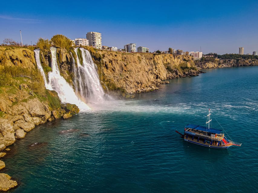 Antalya: Beach & Waterfalls Boat Trip w/ Lunch & Soft Drinks - Soft drinks, music, photos, and the pirate-boat mood