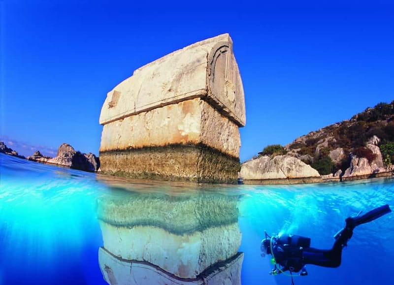Antalya: Demre, Myra & Kekova Sunken City Boat Trip w/ Lunch - Teimiussa and the Lycian necropolis