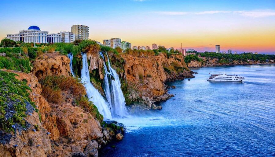 Antalya: Guided Old Town Tour with Boat Trip and Lunch - Duden Waterfalls, where the city meets the sea