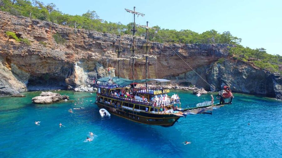 Antalya & Kemer: Pirate Boat Tour With Foam Party & Swimming - A full day on Antalya’s Mediterranean coast