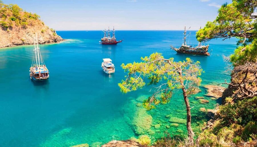 Antalya & Kemer: Pirate Boat Tour With Foam Party & Swimming - Phaselis, where ruins meet the sea