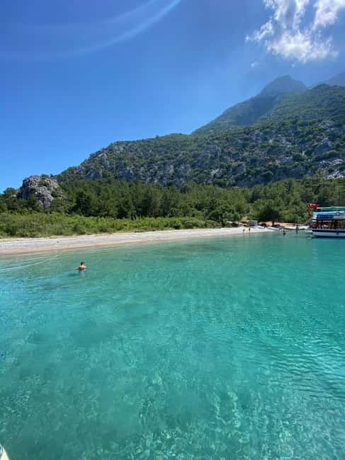 Antalya/Kemer: Suluada Boat Tour with Bays & Maldives Beach - Waterfall Bay combines scenery and lunch