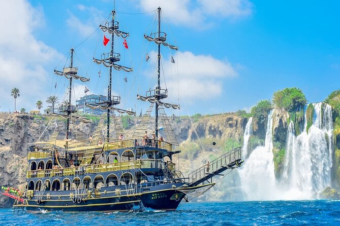 Antalya Lara Pirate Boat Trip w/Soft Drinks, Lunch & Pickup - Swimming in the Mediterranean bays