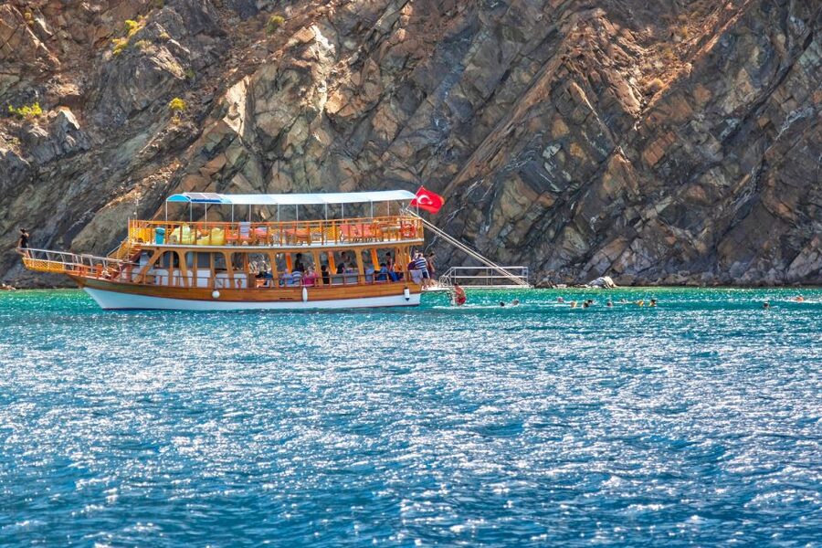 Antalya: Old Town Harbor Sightseeing Cruise - Leaving the ancient harbor below Kaleici