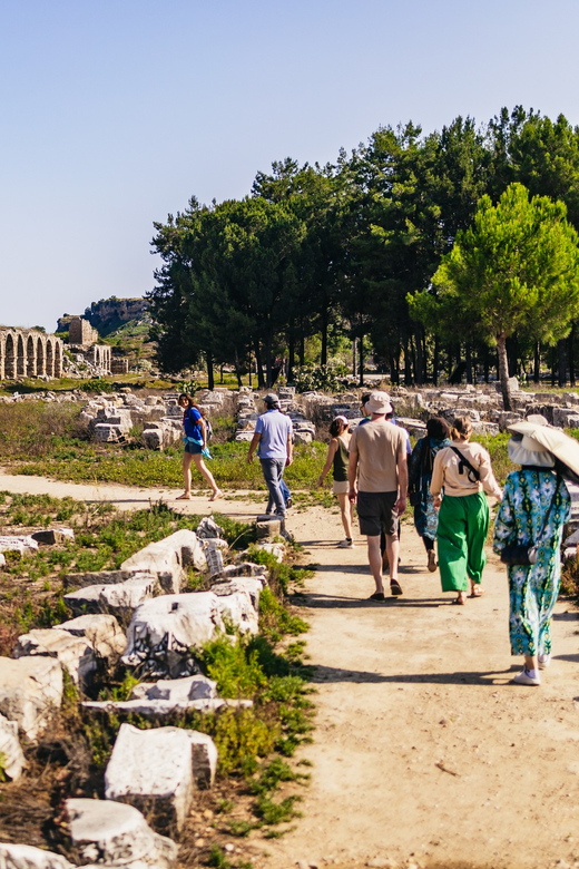 Antalya: Perge, Aspendos, City of Side, and Waterfalls Tour - Perge: a wide Roman city you can walk through