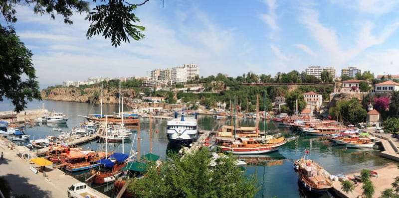 Antalya Private City Tour Waterfalls and Old Town Boat Tour - Water falling from Antalya’s cliffs