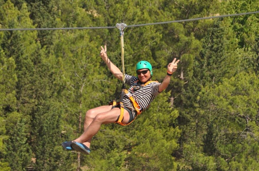 Antalya: Rafting Jeep Buggy&Quad Safari zipline canyon visit - A quick zipline finish above the canyon