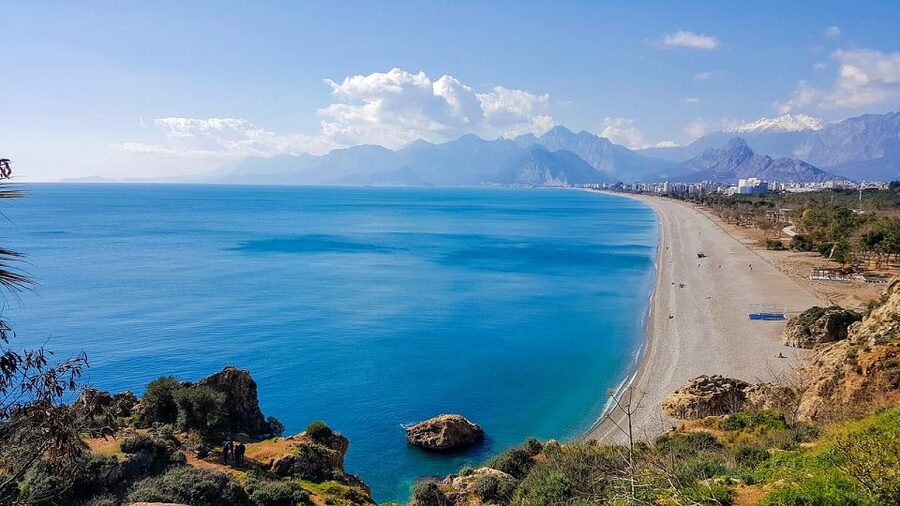Antalya: Relax Boat Trip with Lunch to the Duden Waterfall - The first swimming stop at Lower Düden
