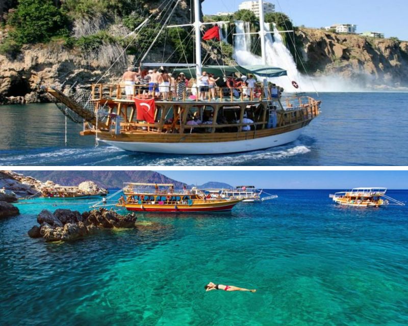 Antalya: Relax Boat Trip with Lunch to the Duden Waterfall - Lunch aboard the boat