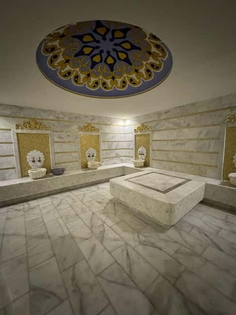 Antalya: Turkish Bath with Peeling Foam and Oil Massage - Foam massage, shower, jacuzzi and pool time