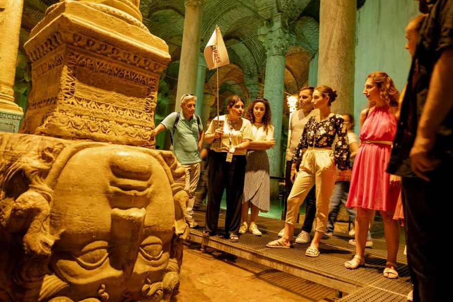 Basilica Cistern Guided Tour & Skip the Line Ticket - Entering the Basilica Cistern without the long ticket queue