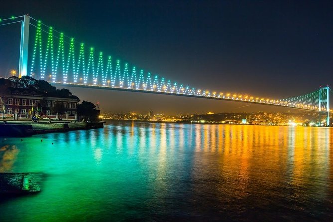 Bosphorus Dinner Cruise with Folk Dance and Live Performances - Fatih Sultan Mehmet Bridge and the Asian shore
