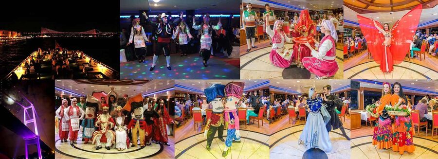 Bosphorus: Dinner Cruise with Live Performances Experience - An evening cruise built around entertainment