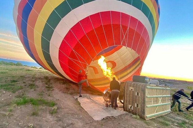 Cappadocia Hot Air Balloon 1 of 4 Valleys - Landing, the toast, and the ride back