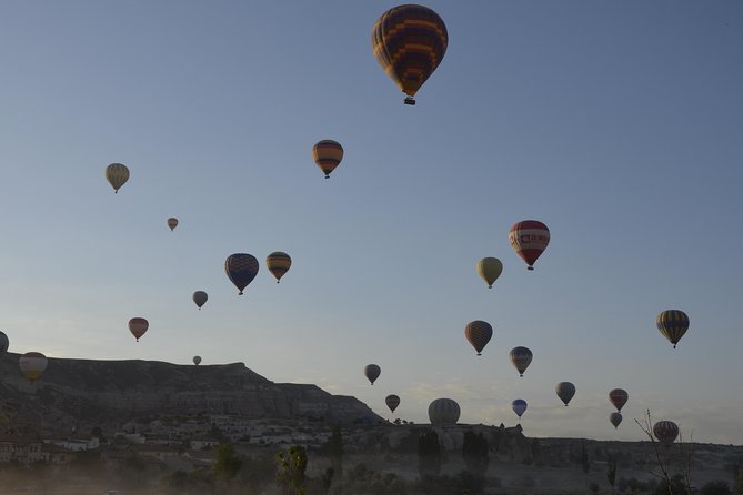 Cappadocia Hot Air Balloon Ride with Breakfast and Champagne - Watching the balloons gather before takeoff