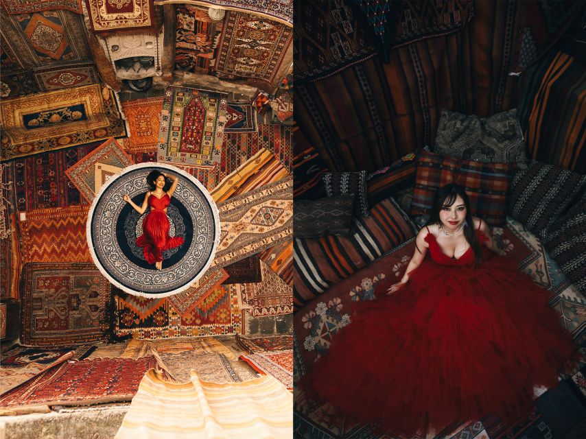 Cappadocia: Photo Shooting With Flying Dresses - Inside a fairy chimney cave