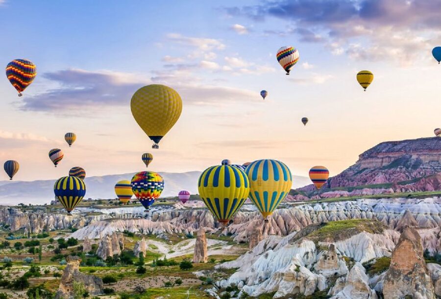 Cappadocia: Red Tour and Sunrise Balloon Tour - Avanos pottery beside the Red River