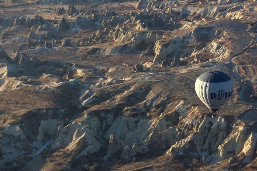Cappadocia: Royal Queen Hot Air Balloon Tour at Sunrise - Watching the silver balloon inflate