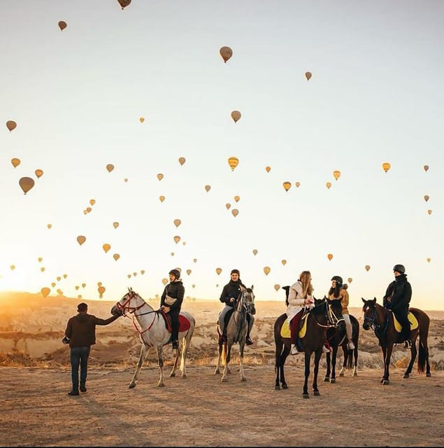 Cappadocia's Sunrise Horseback Riding - Red Valley and the changing sky