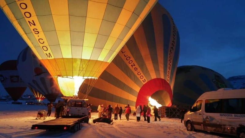Cappadocia Sunrise Hot Air Balloon Flight/Kapadokya Balloons - The landing ceremony with drinks, cake, and flowers