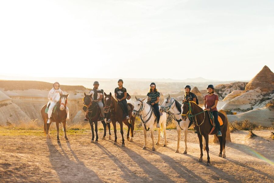 Cappadocia: Sunset or Daytime Horse Riding Tour - Riding through Rose Valley’s unusual rock