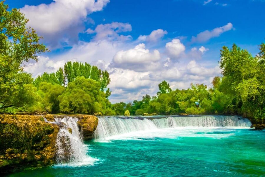 City of Side: Cabrio Bus & Green Lake Boat Tour with Lunch - Seleukia adds Roman ruins to the route