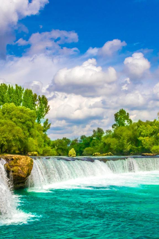 City of Side: Cabrio Bus & Green Lake Boat Tour with Lunch - Manavgat Central Mosque starts the morning