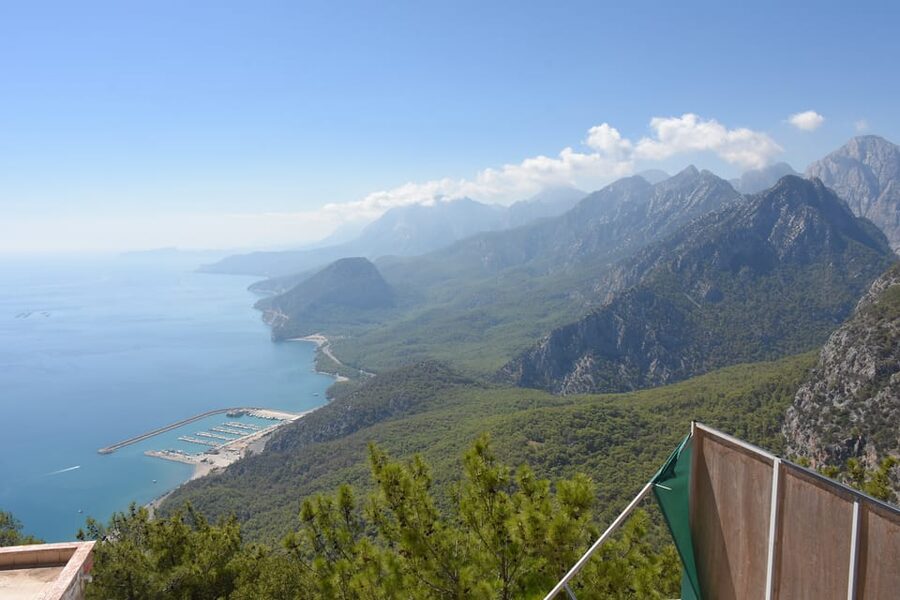 City of Side: City Tour including Waterfalls and Cable Car - Tünektepe cable car delivers the day’s widest view