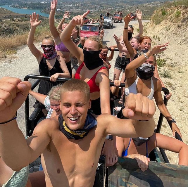 City of Side: Green Canyon Jeep Tour, Boat Trip & Waterfall - The Jeep convoy and the first rough roads