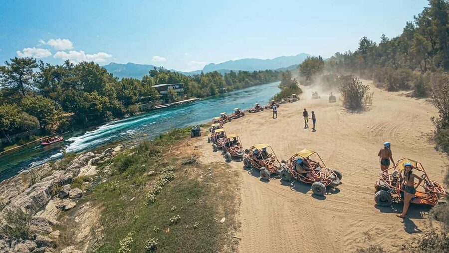City of Side: Quad, Buggy, Rafting & Zipline Tour with Lunch - Lunch beside the river