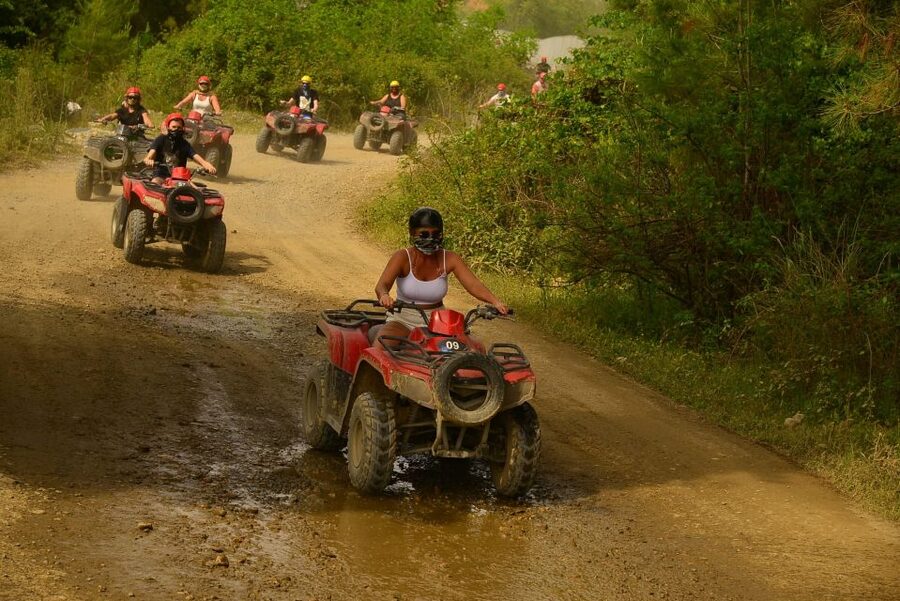 City of Side: Quad Safari Experience with Hotel Transfers - Getting ready at the quad base