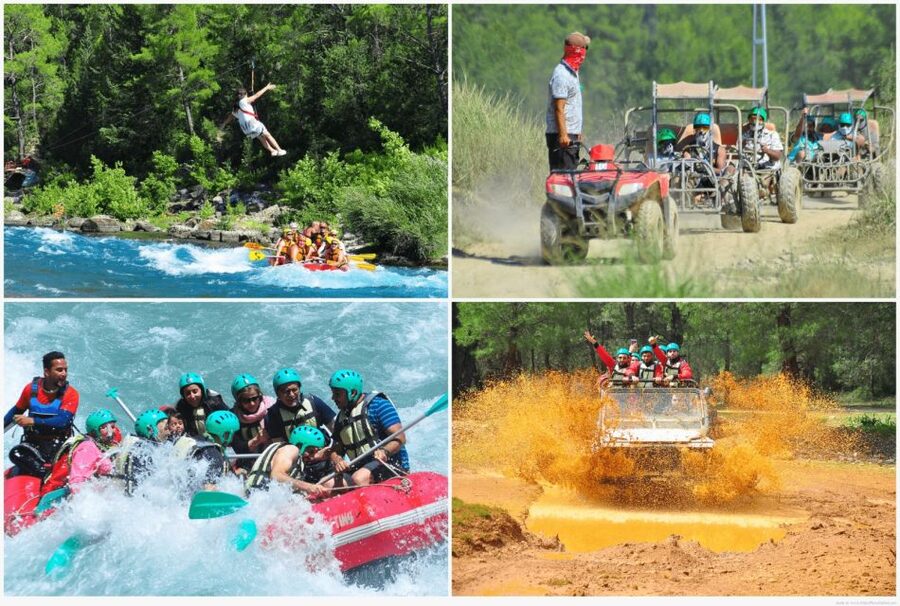 City of Side: Rafting, Zipline, Jeep, Buggy and Quad Combo - Lunch beside the river