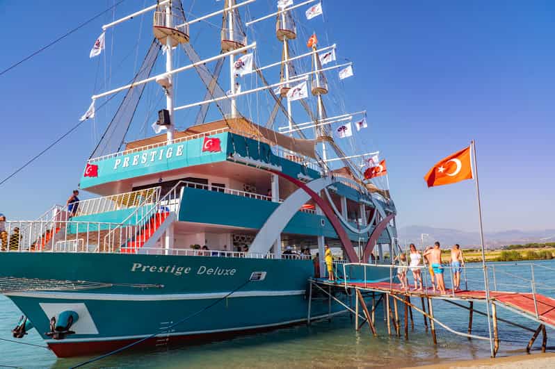 City of Side: Sightseeing Cruise w/ Swim Stops & Foam Party - From Side hotels to the Manavgat River