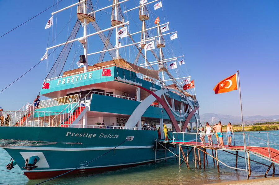 City of Side: Sightseeing Cruise w/ Swim Stops & Foam Party - The short third swim stop