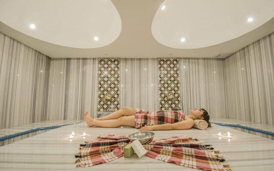 City of Side: Turkish Bath, Massage and Sauna with Transfer - Sauna heat before the main treatment