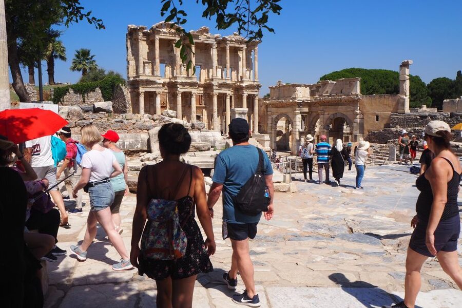 Ephesus Bible Study Tour from Kusadasi or Izmir - St. John’s Basilica and the view toward the Temple of Artemis