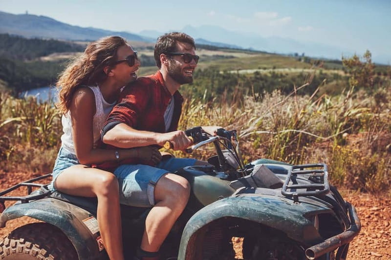 Fethiye: ATV & Off-Road Tour, Quad Bike Adventure at Kayaköy - The safety briefing and first turn on the quad